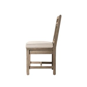Kingsley The Addison Luxury Outdoor <b>Teak</b> Dining Arm <b>Chair</b> Circle Back Solid Wood Garden Hotel Resort Furniture collection - Product Image 3