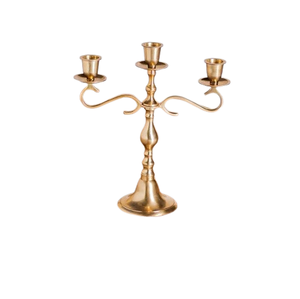 Petite taille 3 bras bougeoir de mariage 5 bras pièce maîtresse en cristal pour la décoration de mariage avec couleur et tailles personnalisées - Product Image 1