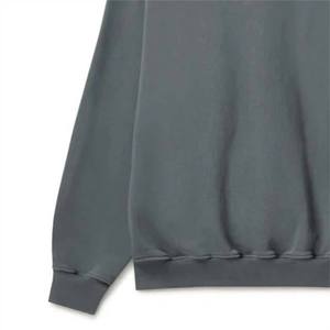 Sudadera de cuello redondo personalizada para hombre, suéter holgado de Color sólido con capucha, ropa de calle informal de manga larga, suéter básico de algodón 100% - Product Image 6