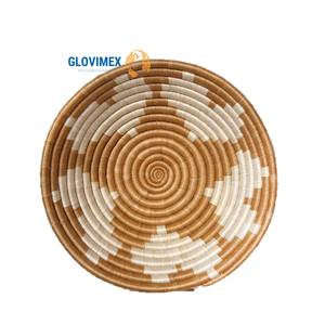 Panier mural en rotin bambou bohème minimaliste fait à la main écologique couleur personnalisée rangement pour l'organisation de la maison - Product Image 1