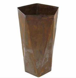 Maceta de hierro decorativa a granel al por mayor, color madera rústica para sala de estar y decoración al aire libre, hecha a mano a granel - Product Image 4