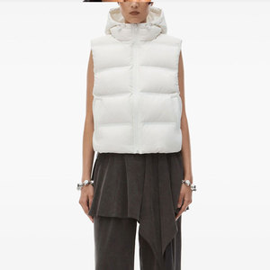 Veste sans manches matelassée d'hiver pour femme, design personnalisé, veste matelassée, vêtements d'extérieur isolés pour femmes - Product Image 4