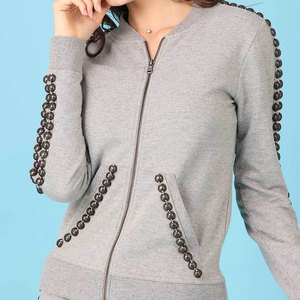 Ensemble de survêtements à capuche meilleur design pour femmes, nouveauté, vêtements d'hiver respirants en coton avec logo, vêtements de sport pour femmes - Product Image 5