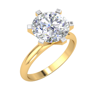 Bague de mariage en or massif 18 carats pour femme avec 2.38Cts VS Clarity Lab Grown Diamond Classic Design Jewelry pour cadeaux d'occasions spéciales - Product Image 1