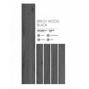 Baldosas de porcelana de tablones de madera con acabado rústico elegante 200X1200mm altamente duraderas con resistencia química para la decoración de habitaciones - Product Image 3