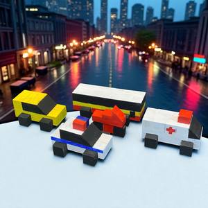 Vietnam Handmade Eco-Friendly Busy City Puzzle Craft Kit Safe Edges Wooden Busy City Toy for <b>Kids</b> Perfect Back School Gift Made - Product Image 5