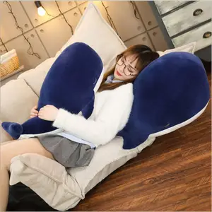 Cross Border Stuffed Cute Sea Animal Blue Whale Plush Toy Seal Whale Doll Doll Soft Child Comfort Sleeping Pillow For Gift