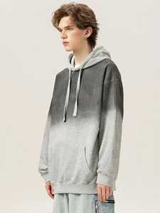 Personnalisé lourd 400 grammes 100% coton polaire hiver Streetwear à capuche soleil délavé à l'acide conception goutte épaule doublé veste - Product Image 3