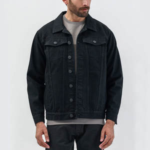 Chaquetas de mezclilla para hombre hechas en material de algodón personalizadas al por mayor, chaquetas de mezclilla teñidas lisas a la moda para hombre - Product Image 1