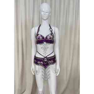 Venta caliente con precio razonable Sujetador acolchado Beads Traje Bellydance con alta calidad - Product Image 2