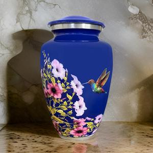 Urne de crémation en métal colibri Design classique Style adulte américain cendres décoratives funéraires fabricant de bocaux souvenir à faible coût - Product Image 3