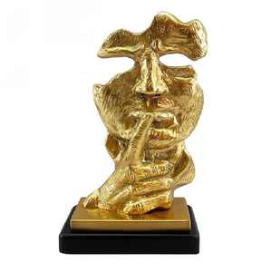 Leaf On Stand Showpiece สำหรับตกแต่งบ้านด้วยฐานหินอ่อนเครื่องประดับตกแต่งบ้านประติมากรรมใบขายส่งผู้ผลิต2023 - Product Image 3