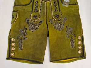 Pantalones cortos de cuero bávaro a la moda con patrón recto antiarrugas de secado rápido a la moda de nuevo color elegante para hombres - Product Image 3