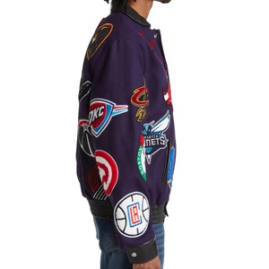 Áo khoác <span class=keywords><strong>Varsity</strong></span> cổ điển dành cho nam, thêu chìm tùy chỉnh, chất liệu len 100%, áo khoác mùa đông kiểu Letterman - Product Image 4