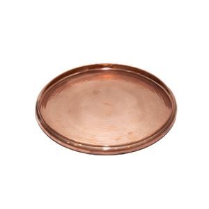 Plaque de charge en métal cuivre Plaque de charge ronde martelée en métal et ustensiles de cuisine et restaurants et Offre Spéciale - Product Image 5