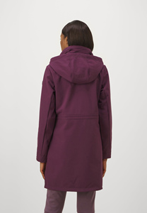 Respirant personnalisé prune femmes Agaram léger rembourré Softshell veste prix usine manches longues coupe-vent course vestes de plein air - Product Image 2