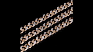 Cadena Cubana con Diamantes Cultivados en Laboratorio |   Fabricación de Joyería Personalizada - Product Image 5