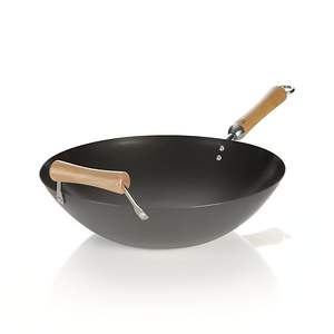 Wok de acero inoxidable ecológico de diferentes tamaños Wok de cocina Wok de una sola manija para cocina con precio asequible - Product Image 4