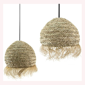 Pendentif moderne Earthlight Un mélange luxueux de jute, de rotin et de jonc de mer pour des intérieurs raffinés d'inspiration naturelle - Product Image 1
