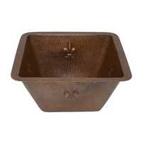 Lavabo en cuivre avec revêtement noir pour hôtel, maison, villas, décoration de salle de bain, lavabo en cuivre de forme ronde