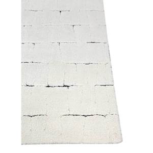Zuri Ivory Hand Knotted Wool Rug AKWT-1116 10mm Thick Tabriz Style Rectangular Abstract Pattern for Home Living Room <b>Hallway</b> Use - Product Image 4