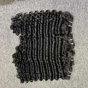 Vente en gros VQ cheveux Bella modèle 100% brut Vietnam vierge Remy Extensions de cheveux Double dessiné lâche vague naturelle faisceaux profonds alignés - Product Image 2