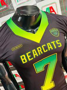 Fútbol americano Jersey bordado de talla grande transpirable estirable sublimación pantalones cortos Pakistán fábrica fotos reales directo - Product Image 3