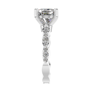 950 platine brillant coupe VVS D Moissanite broche Solitaire bague de fiançailles IGI certifié luxe bijoux fins pour les femmes mariage - Product Image 2