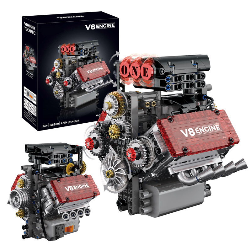 BGT Kit de construction de moteur motorisé W16 - Multicolore - Enfant