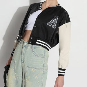 Meilleure qualité femmes Varsity vestes 100% coton laine Top qualité souper doux confortable Baseball Letterman veste pour femmes - Product Image 1