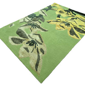 Alfombra de lana hecha a mano con mechones, diseño abstracto moderno, pila baja, alta calidad, antideslizante, para mascotas, sala de estar, dormitorio, 1 pieza - Product Image 1