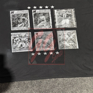 GGsport T-shirt en coton 230 GSM pour hommes, épaules tombantes, sérigraphié, logos, style vintage, t-shirt décontracté - Product Image 5