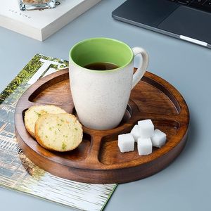 Rustic Natural <b>Wooden</b> Serving Tray For Elegant Table Setting Decorative Mango Wood Serving Tray With Unique <b>Wooden</b> Pattern - Product Image 1