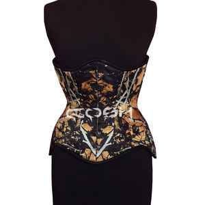 Corset bustier sublimé à motif de feuilles exotiques - Product Image 5