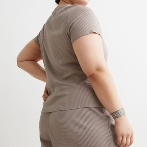 เสื้อยืดผู้หญิง,เสื้อยืดแฟชั่นใหม่สำหรับฤดูร้อนออกแบบโลโก้ได้ตามต้องการ - Product Image 3