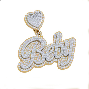 Colgante de diamante cultivado en laboratorio de lujo, colgante de oro de 10K, Color E, corte brillante VVS2, boda de aniversario clásica exquisita Premium para mujer - Product Image 2