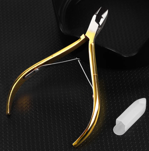 Pinces à cuticules en acier inoxydable de haute qualité 1pc ciseaux de manucure à ongles incurvés tondeuse tondeuse dissolvant de peau morte doigts - Product Image 3