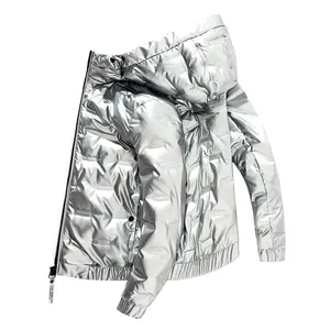 Top qualité rembourré manteaux bulle vers le bas doudoune chaud hiver hommes Jacke personnaliser Logo Design en gros - Product Image 4