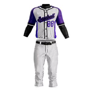 Uniformes de Béisbol Personalizados al por Mayor de la Mejor Calidad, Diseño Personalizado, Logotipo Personalizado, 100% Poliéster Antibacteriano, Hecho en Pakistán, 5 Conjuntos MOQ - Product Image 5