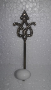 Vintage Antique Brass <b>Wall</b> Hook Decorative Coat Towel Hanger Hook with Ceramic Knob for Home Hotel Hardware - Product Image 6