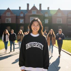 Suéter de Cuello Alto Extra Grande de Estilo Nuevo, Ecológico, de Forro Polar, de Invierno, de Poliéster/Algodón, Holgado, Informal, para Mujer - Product Image 5