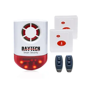 Daytech 새로운 120db 높은 데시벨 방수 스트로브 무선 야외 사이렌 통화 경보 요양원 사용