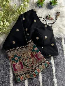 Fantaisie Haute Qualité Pure Georgette Viscose Avec Broderie Travail Blouse Fabricant De Surat Au Taux Le Plus Bas - Product Image 6