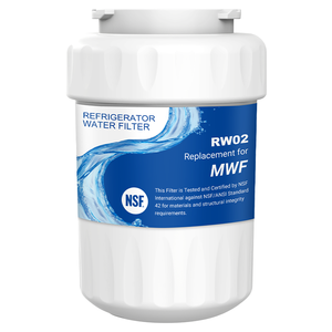 ไส้กรองน้ำตู้เย็น RW02 รุ่นทดแทน ได้รับการรับรองมาตรฐาน NSF ไส้กรองคาร์บอนกัมมันต์พลาสติก อายุการใช้งาน 12 เดือน ติดตั้งง่าย - Product Image 1