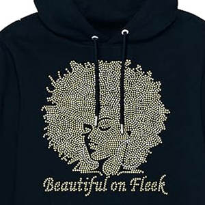 Sweat à capuche confortable avec strass fabriqué sur mesure au Pakistan avec logo Prix du motif imprimé en polyester 100% pour l'hiver - Product Image 4