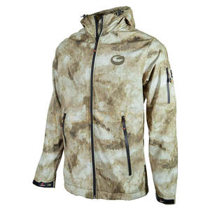 Chaqueta Softshell hecha a medida para hombre con estilo callejero Venta directa de fábrica Patrón de letras con cuello con capucha de invierno - Product Image 1