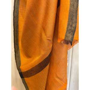 Pañuelo de pashmina étnico bordado de verano con tejido de diamante para hijab largo de tela de encaje color óxido con estampado. - Product Image 3