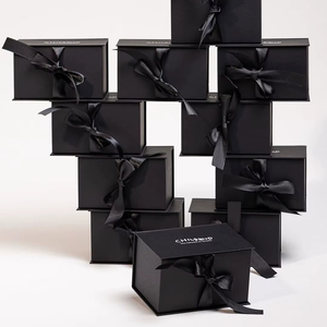 Contenitore personalizzato all'ingrosso scatola regalo scatola regalo spugna scatole di carta magnetica con chiusura a nastro Design per <span class=keywords><strong>natale</strong></span> - Product Image 5