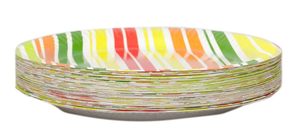 Assiettes en papier carrées jetables jetables de bagasse de 6 pouces de diamètre Ensemble d'assiettes en papier beiges jetables écologiques de 9 pouces idéales - Product Image 3