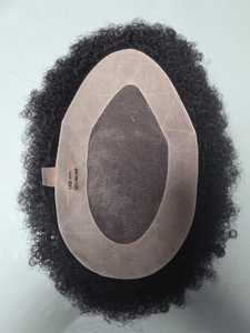 Perruque Toupet en Cheveux du Bangladesh Mono Curly Yaki Style pour Prothèses Indiennes et Afro - Product Image 5